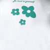 Kindness, flower design oversized crew neck tshirt