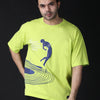 Frequency - Neon green, oversized casual T-shirt