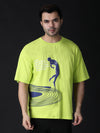 Frequency - Neon green, oversized casual T-shirt