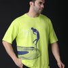 Frequency - Neon green, oversized casual T-shirt